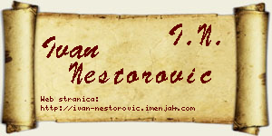 Ivan Nestorović vizit kartica